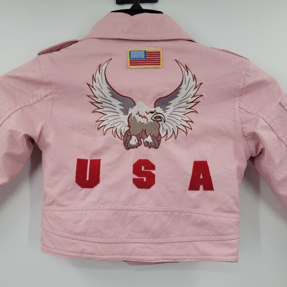 Outdoor Habitat toddler pink jacket USA eagle on back size 2T - Picture 4 of 10